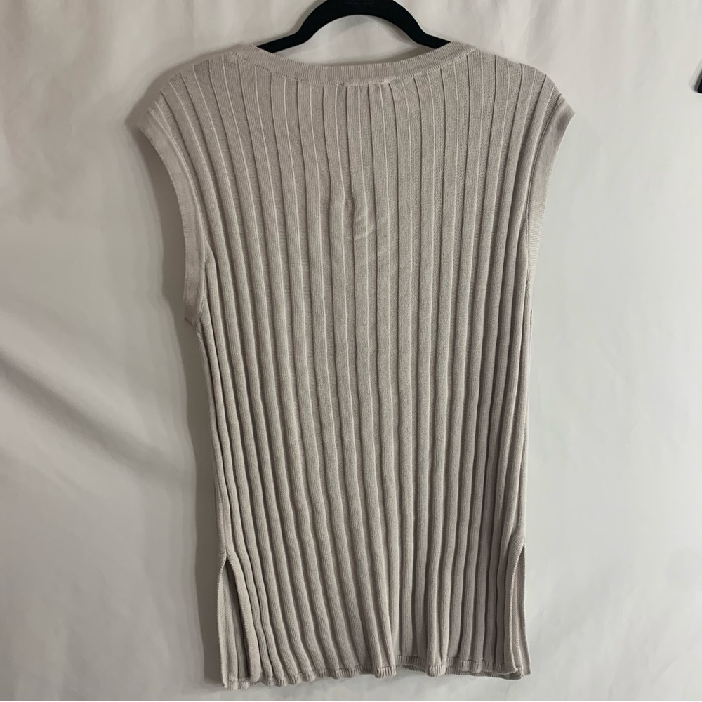 2 PIECE SET Industry Ribbed Knit Neutral Tank Top and Maxi Skirt, size M NEW - Picture 10 of 16
